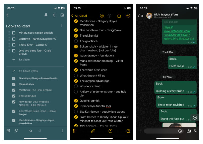 A digital reading list to replace screens with books